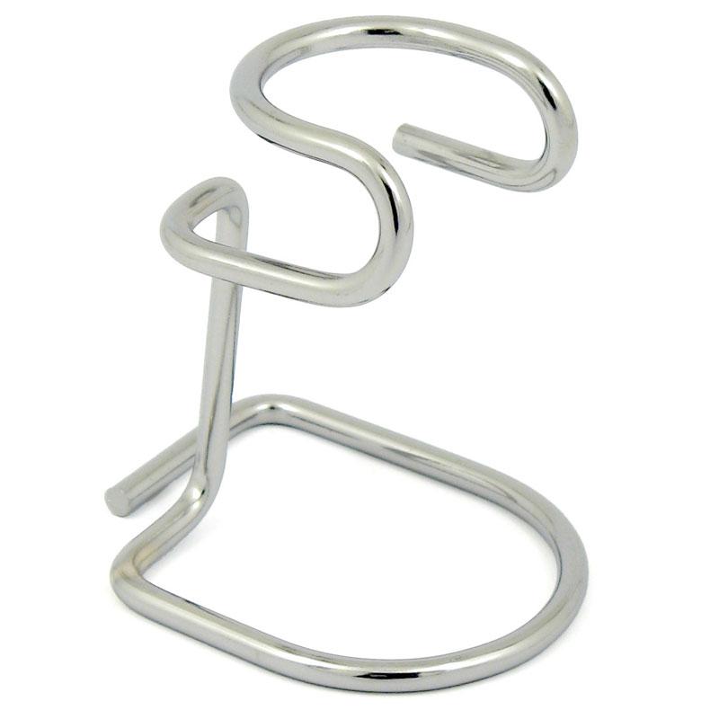 M & U Chrome Shaving Brush Stand X