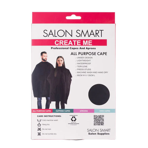 Salon Smart Colour Me Cape Black