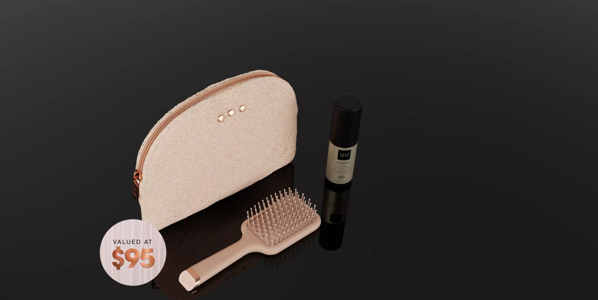 NEW GHD STYLE GIFT SET WITH MINI GHD THE ALL-ROUNDER PADDLE BRUSH