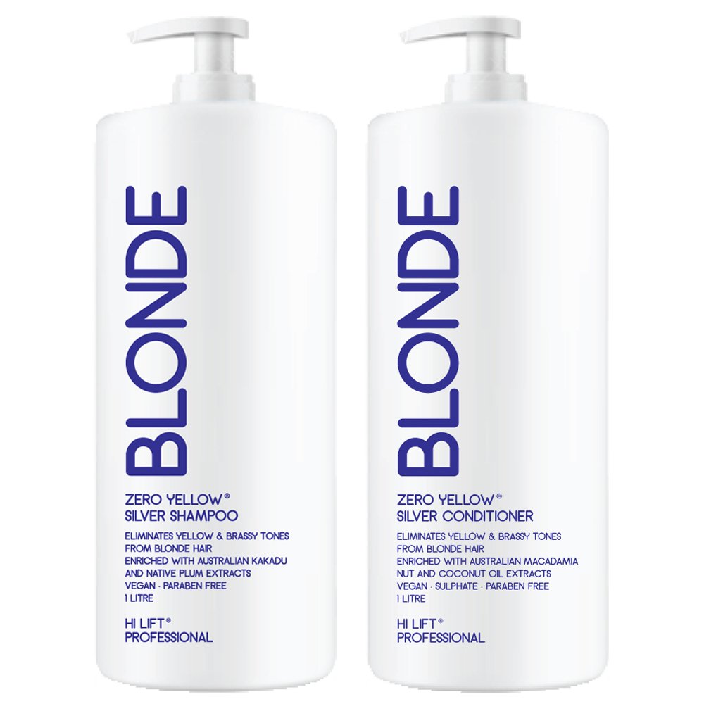 M & U Hi Lift True Blonde Z/Yellow Shampoo and Conditioner 1 Litre