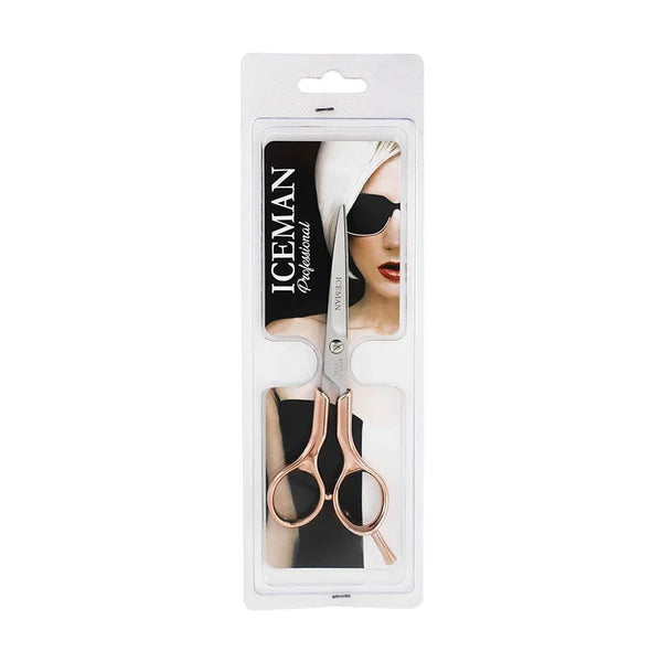Iceman Serrated Blades Hairdressing 5.75" Scissors Rose Gold