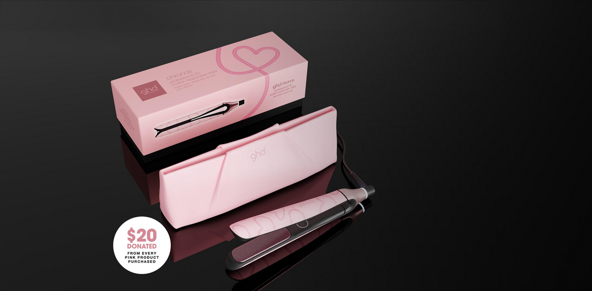NEW GHD CHRONOS PROFESSIONAL HAIR STRAIGHTENER (26MM PLATE) DUSTED PINK