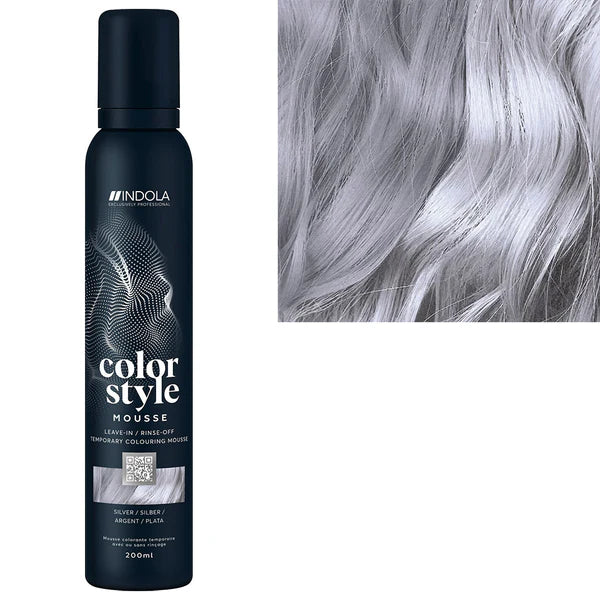 Indola Colour Style Mousse Silver 200ml