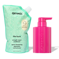 the kure strength repair conditioner forever friend bottle + pouch duo