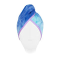 Ugly Swan Unicorn Microfibre Hair Towel Tie Dye Blue