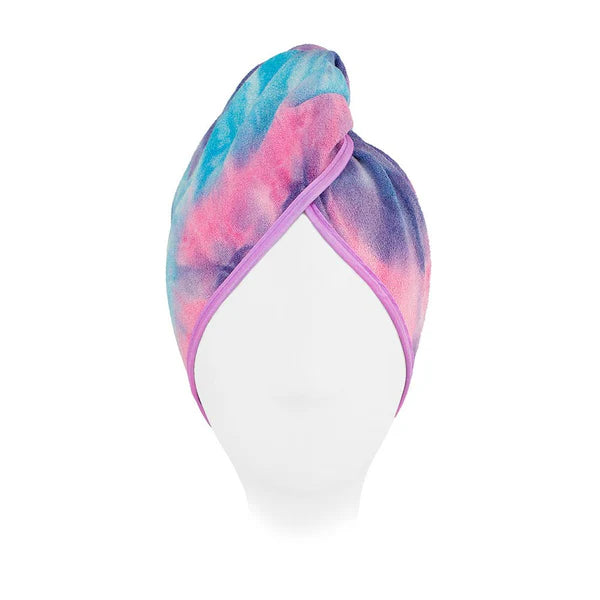 Ugly Swan Unicorn Microfibre Hair Towel Tie Dye Pink